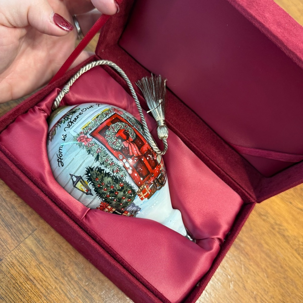 Susan Wright Home is where our story begins ornament with box - Picture 7 of 8